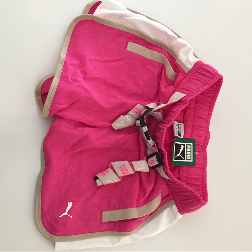 Hot Pink Gym Workout Boxing Shorts Elastic Tie Clip Sports Gear New NWT - Picture 8 of 8